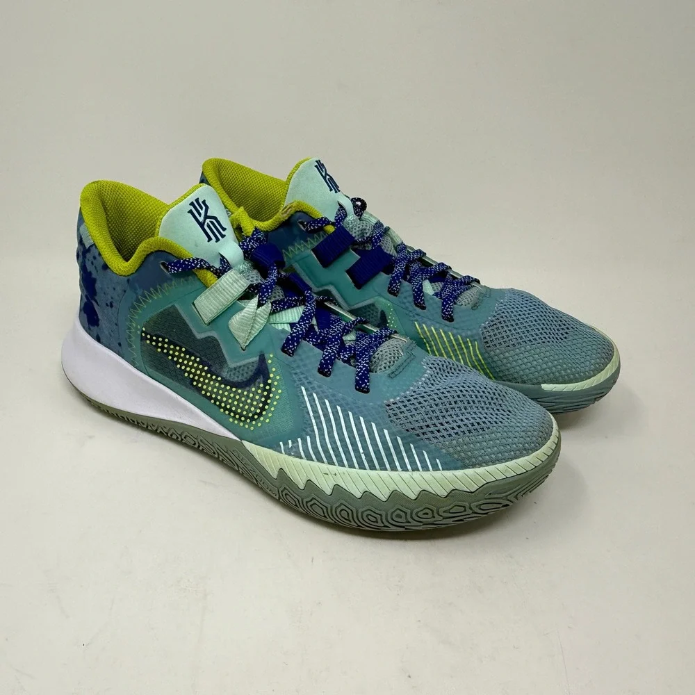 Nike Kyrie Flytrap 4 Mens Sz 8 - 8 1/2 Basketball Shoes Blue Green CT1972-400